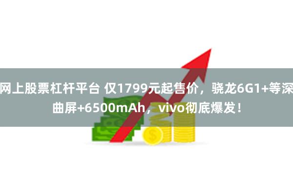 网上股票杠杆平台 仅1799元起售价，骁龙6G1+等深曲屏+6500mAh，vivo彻底爆发！