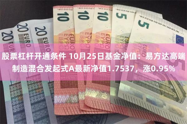 股票杠杆开通条件 10月25日基金净值：易方达高端制造混合发起式A最新净值1.7537，涨0.95%